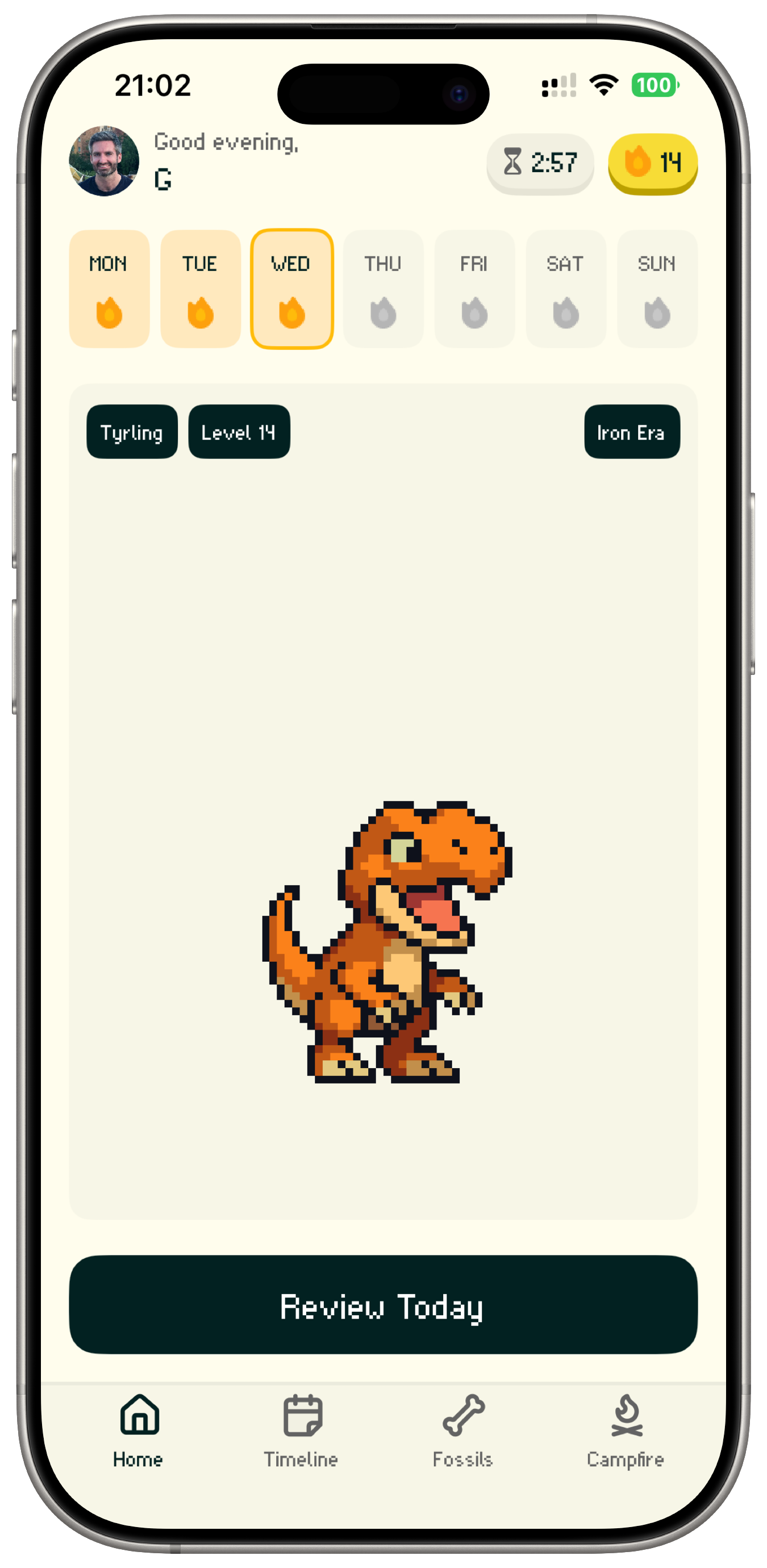 Drynosaur iOS app - Quit or reduce drinking self care pet with custom dinosaur mascot design and playful visual identity that makes sobriety tracking engaging and fun.
